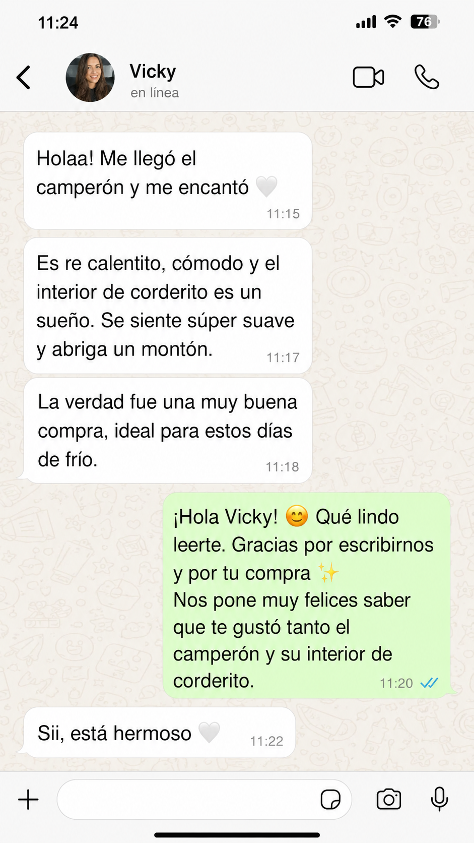 Review real de Instagram